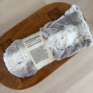 Sonoma Plush Gray Lavender Spa Booties